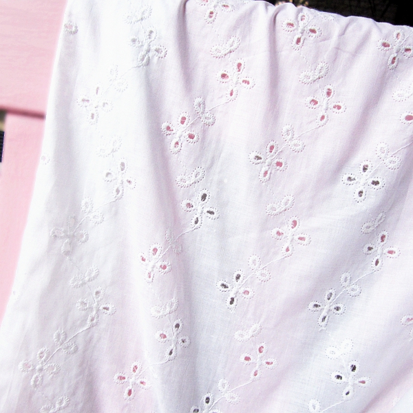 Handmade vải tự làm vải nhập khẩu vải thêu rỗng vải cotton vải cotton thô