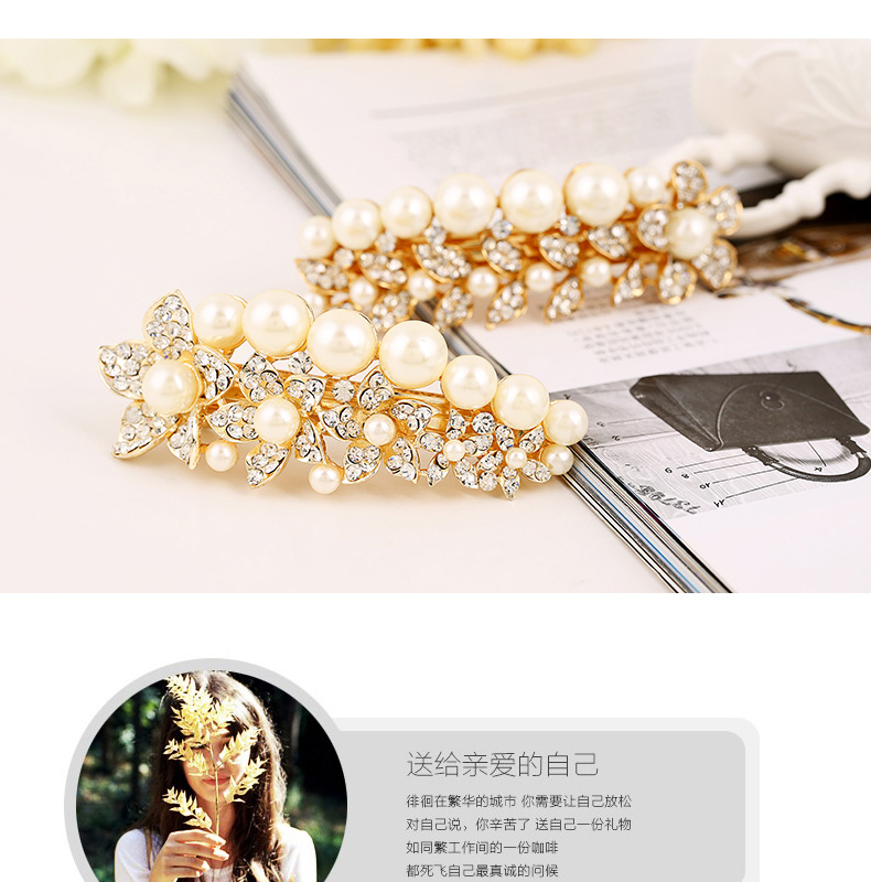 Phụ kiện tóc Hàn Quốc dát rhinestone kẹp tóc mùa xuân lớn clip Hàn Quốc kẹp tóc ngang clip đuôi ngựa phiên bản Hàn Quốc của mũ phụ kiện tóc ngắn