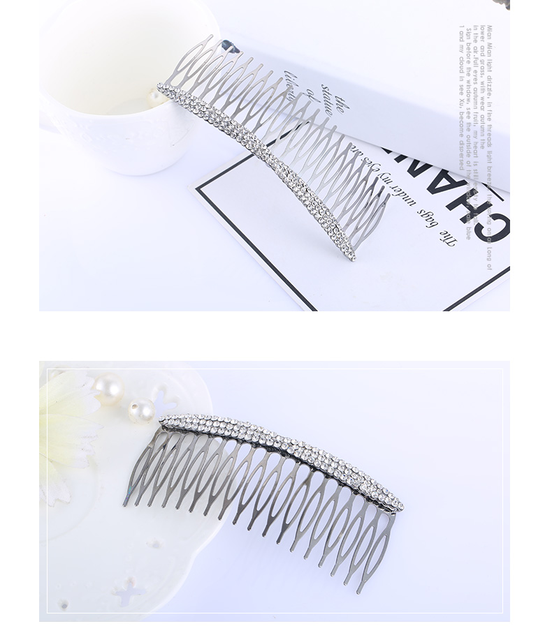 Nhật Bản và Hàn Quốc phụ kiện tóc Hàn Quốc rhinestone lược chải tóc lược chải tóc mái lược sắt chải răng phụ nữ Hàn Quốc kẹp tóc kẹp đầu clip đồ buộc tóc scrunchies