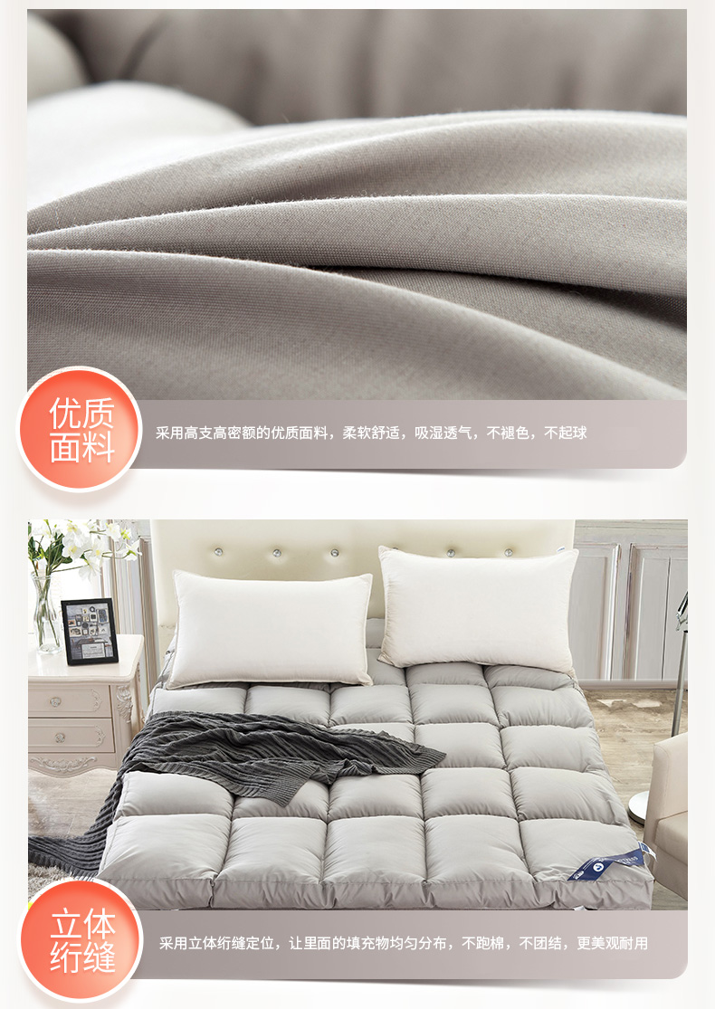 miếng bọt biển Nam Cực nệm nệm pad 1.5m1.8 1,2m đơn đôi nệm pad là chống trượt bảo vệ mat - Nệm đệm lò xo hanvico