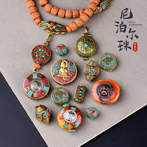 Nepal beads scattered beads accessories diy handmade National Wind Diamond Star Moon Bodhi hand string beads necklace accessories