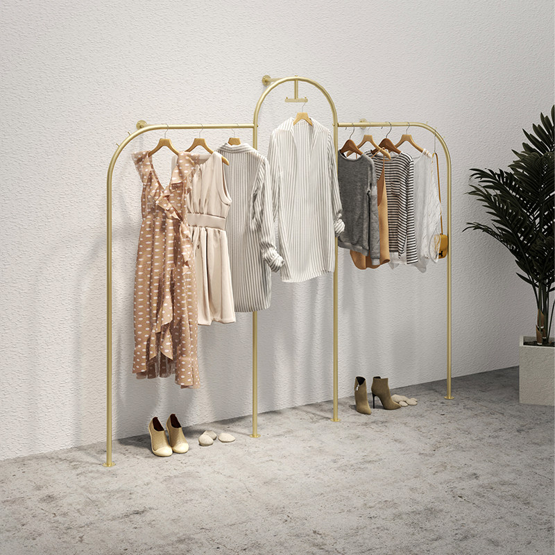 Clothing Store Show Shelves Upper Wall Floor Style Women's Clothing Store Shelves Special Hanghanger Display Racks Wall-mounted Clothes Racks