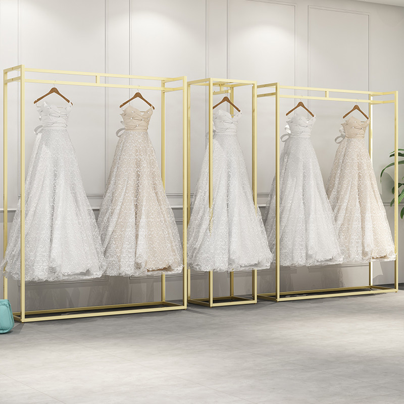 Wedding Dress Shop Upscale Wedding Dress Shelving Photo Gallery Special Shelving Display Rack Display Rack Qipao Gown Clothes Hanger Ground Floor