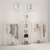 Womens Clothing Store Show Rack Silver Brief Jogging Clothes Hanger Childrens Clothing Store Shelves Special Clothing Shop Floor Style Display Props