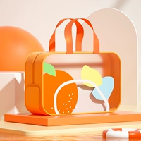 С разделителями, оранжевый, большой