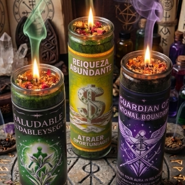 Hummingbird Wishes Mexican Original Seven-Day Prayer Aromatherapy Candle Large Indoor Purifying Handmade Fragrance Candle