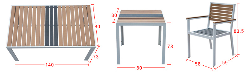 Bàn ngoài trời và ghế ngoài trời ban công patio bàn ghế kết hợp giải trí đồ gỗ ngoài trời bàn ăn và ghế cafe bàn ghế gỗ rắn