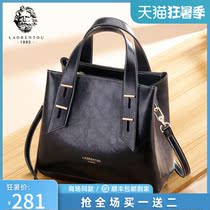 Leather bucket bag womens 2021 new trend line fashion wild portable large capacity shoulder messenger small ck bag