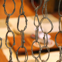 Hand-made fine-cut curtain hanging partition kindergarten curtain plus thick corn skin curtain straw curtain paper curtain