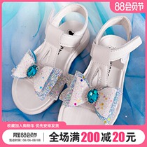 Summer new girl Aisha princess shoes childrens soft bottom bow 2021 fashion childrens non-slip Aisha sandals