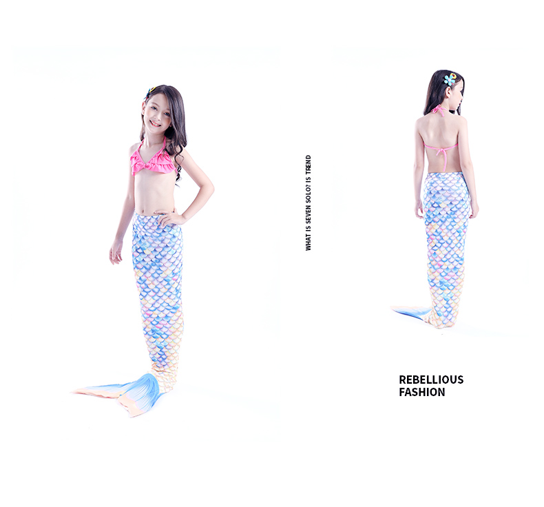 Quần áo nàng tiên cá áo tắm trẻ em 2018 new girl công chúa nàng tiên cá mặc bikini đồ bơi bé gái đồ bơi trẻ em Disney