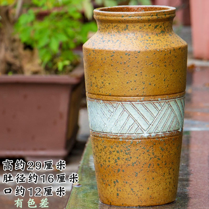 Super - large high clay ceramic mage old running of flowerpot more meat the plants more coarse pottery flowerpot is orchid Chinese rose