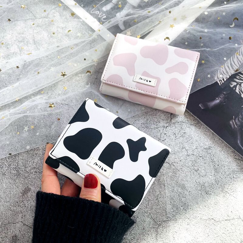 Wallet Woman Short Korean version student personality little fresh mini cute ins Girl Buckle Zero Wallet Money Clip