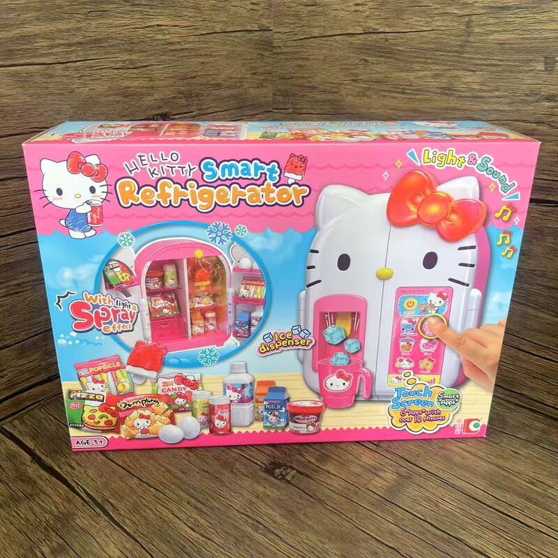 Hellokitty Hello Kitty Shaped Mini Refrigerator Girl Pretend Play Home Appliance Children's Set Gift Toy Hellokitty Hello Kitty Shaped Mini Refrigerator Girl Pretend Play Home Appliance Children's Set Gift Toy