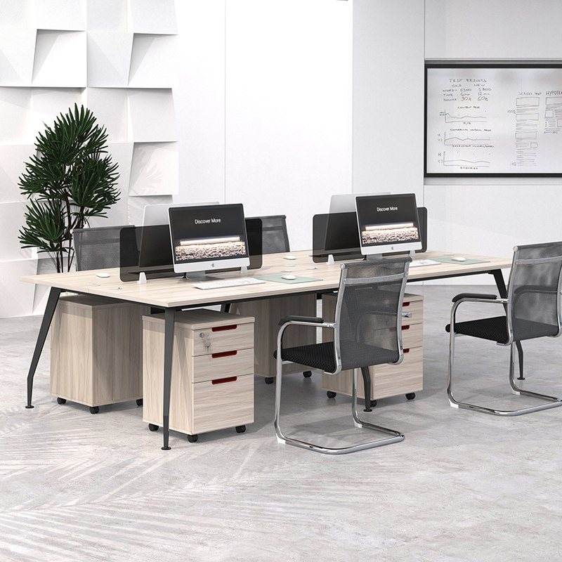 New Product Office and Chair Combination Work Station Simple Modern Guangzhou Employee Work Desk Office