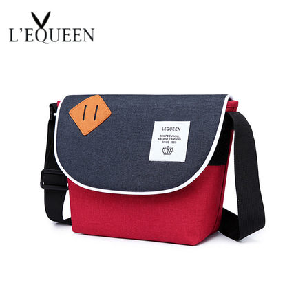 LEQUEEN手提包防水牛津布斜挎包时尚简约单肩包大容量旅行女士包