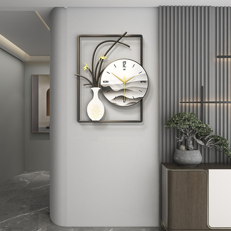 Chinese style hanging clock living room home fashion light luxury modern minimalist watches personalities new creative decorative clock hanging wall
