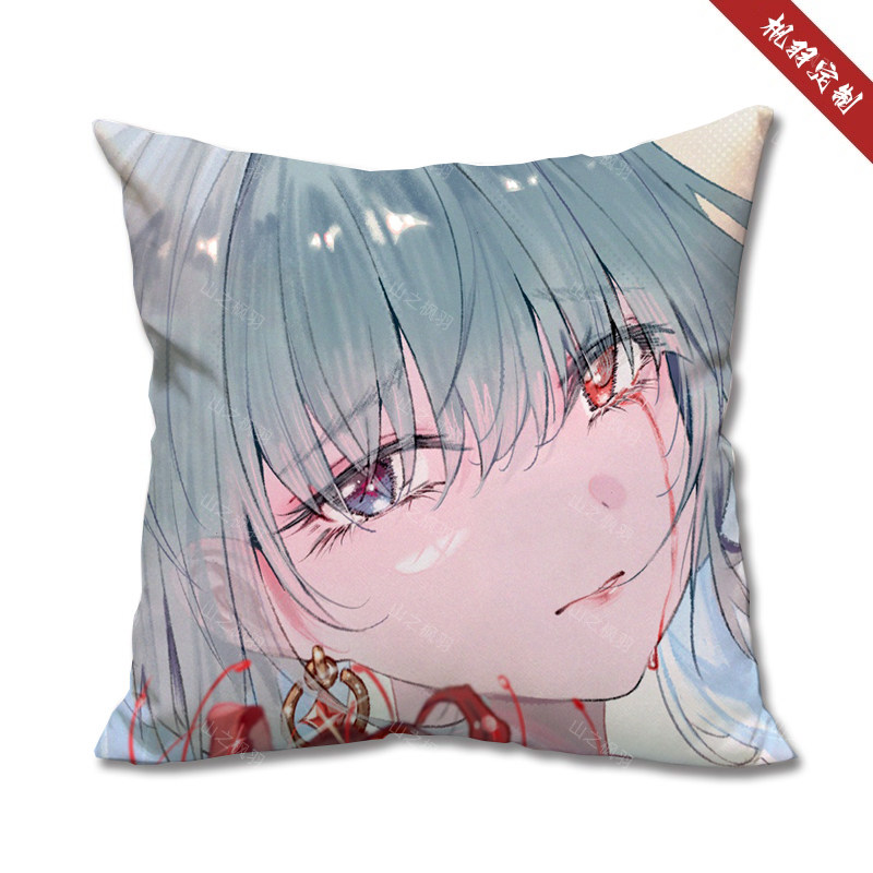 Give pillow insert Flolo Singing Tide Animation Throw Pillow Square anime Peripheral Napping Pillow Student Gift
