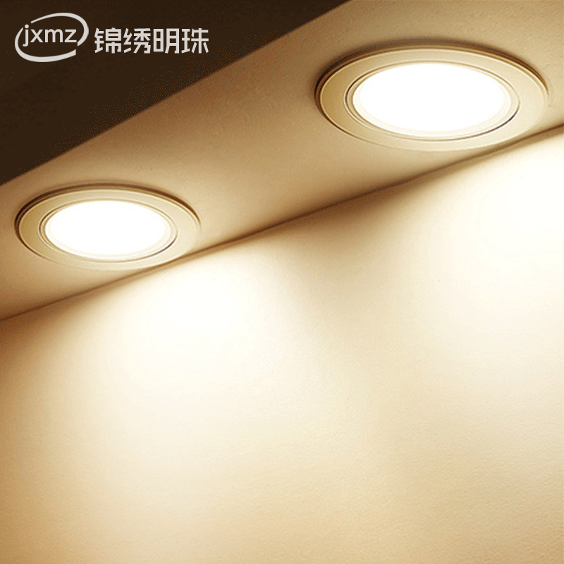 LED Downlight ceiling lamp recessed 3W5W12W18W opening 4 inch living room ceiling aisle spotlight simple lamp hole lamp