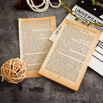 Retro antique props English paper background paper ins photo props shooting background paper nostalgic jewelry pendulum