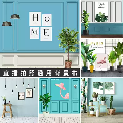 直播背景布主播背景布3d 立体直播间装饰布置网红抖音壁布背景图女主播超大墙装大气可移动室内简约背景墙纸
