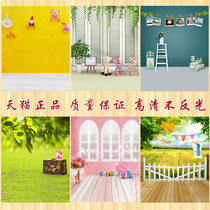 Photo studio childrens photography paper theme background cloth 100 days old girl Heart Childrens photo studio ins photo props