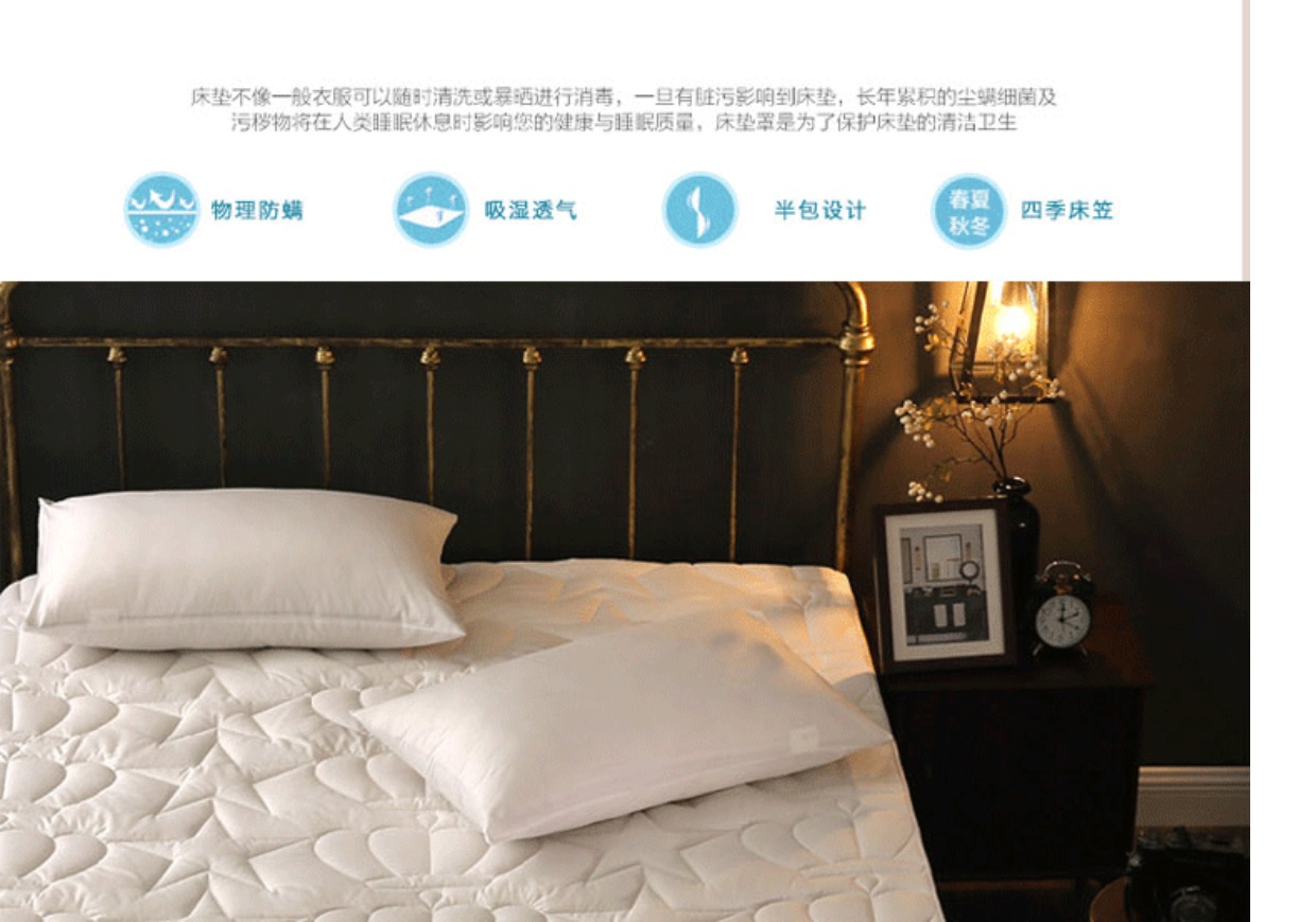 Bedspread Fitted Simmons bảo vệ tay áo bông dày che bụi 1.5m1.8m bao gồm tất cả một mảnh giường có thể tháo nắp - Trang bị tấm giá khăn trải giường spa