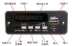 CT02 Bộ giải mã MP3 12V Đầu phát USB 5V Đầu đọc thẻ SD Hiển thị đài FM Bộ khuếch đại AUX - Trình phát TV thông minh cục phát wifi di dong Trình phát TV thông minh