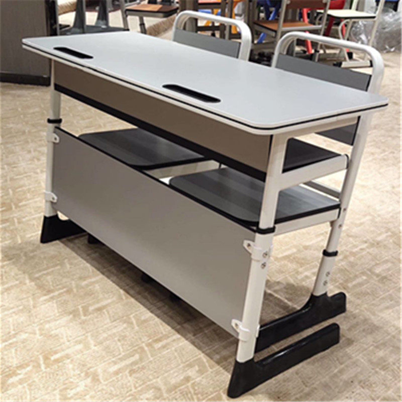 Campus education can lift cram school long table double training table primary and secondary school students training tutoring class desks and chairs