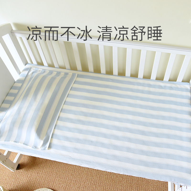 Crib summer bamboo fiber newborn baby breathable sweat absorption mat kindergarten children ice silk soft mat