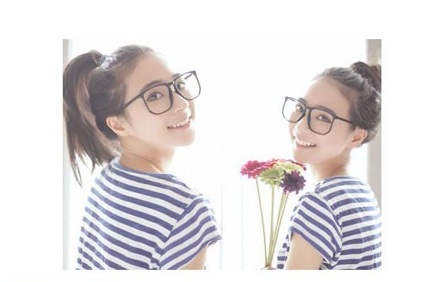 Phiên bản tiếng Hàn của kính gọng tròn full frame kim loại phẳng gương tròn gọng kính gọng kính retro gọng kính đẹp