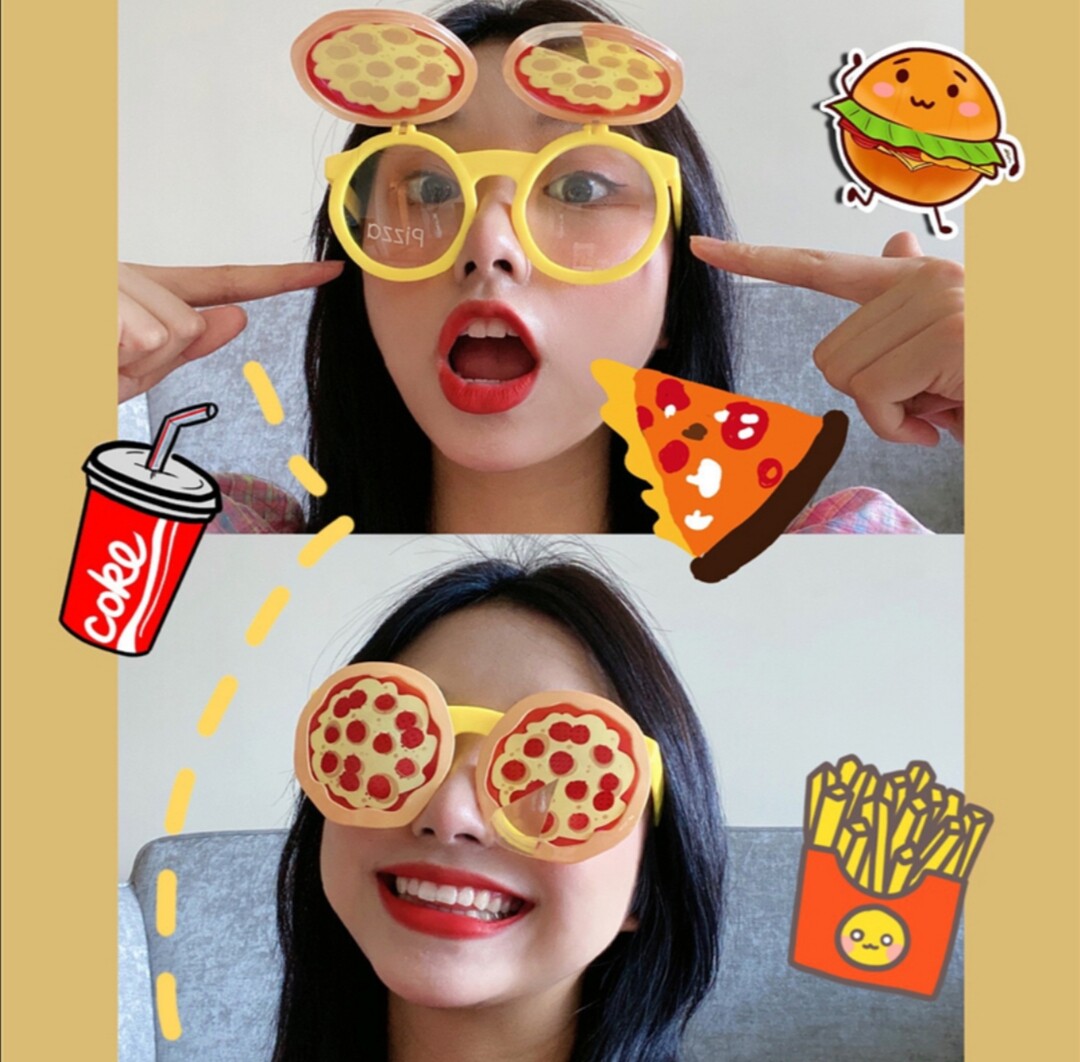 Birthday Gifts for Christmas Day Parent-child Strange Glasses Shake Funny Toy Selfie Toys Self-Birthday Photos Sunglasses