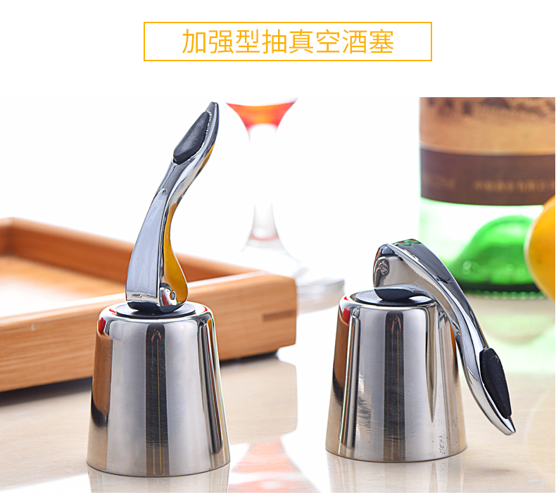 Tất cả mọi thứ có thể được chân không rượu vang stopper thép không gỉ chai rượu stopper rượu vang stopper cung cấp rượu vang - Rượu vang ly rượu pha lê