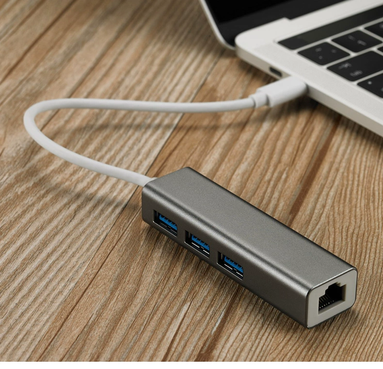 Máy tính Apple mac Thẻ mạng cáp USB 2018 Bộ chuyển đổi Air13.3 inch TYPE-C mới iPad11 / 12.9 máy tính bảng Surface Pro giao diện mạng usb-c Gigabit - Phụ kiện máy tính xách tay