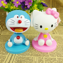 Shaking head Doll Doll KT Dingdang cat brown rice black white bear birthday baking cake dress up car accessories plug-in