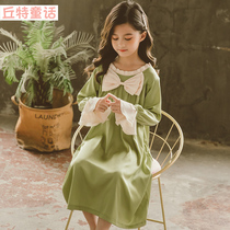Girl Spring Sleeping Dress Childrens Princess Pajamas Fairy Dress Spring Baby Little Girl Sleeping Home Clothes