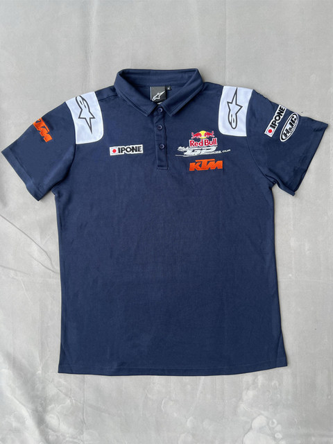 Suitable for Ktm Motorcycles, Motogp Short-Sleeved A-Star Red Bull Polo Shirt Cycling Jersey Factory Team Summer T-Shirt for Men
