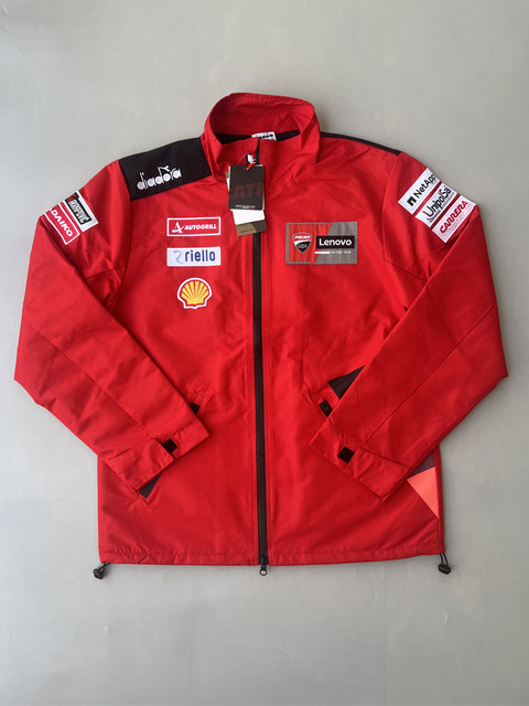 Ducati Factory Team Motorcycle Riding Jacket Softshell Co-Branded Jacket Motogp Waterproof Fleece-Lined Unisex Jacket