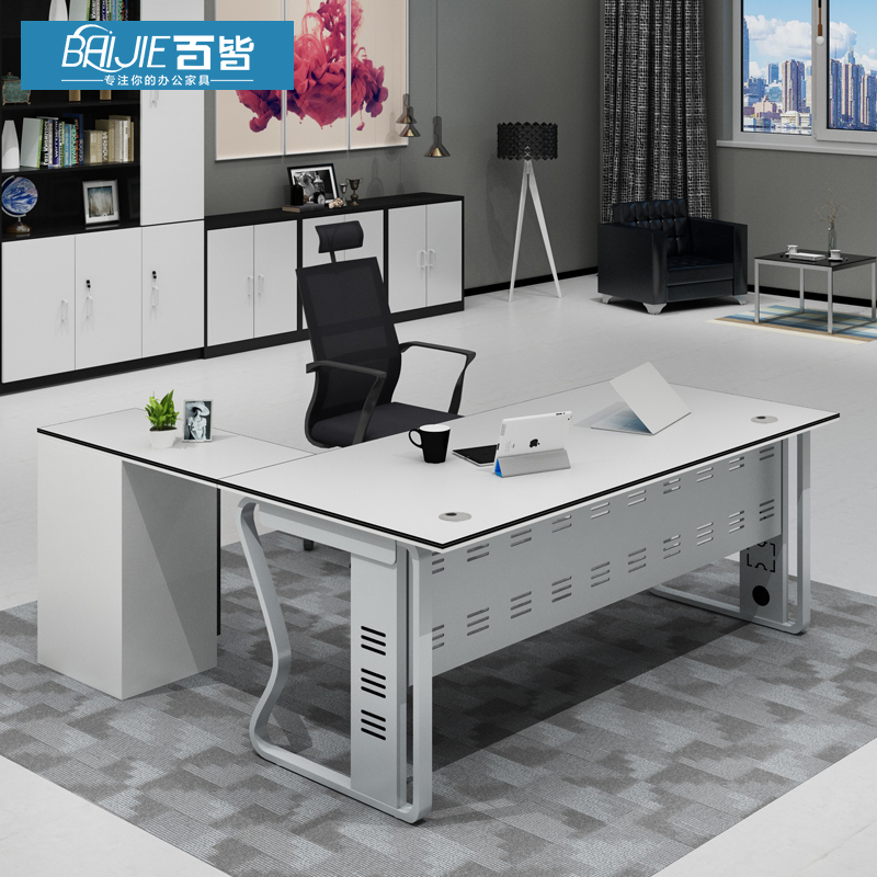Office furniture modern single boss desk stylish simple desk manager desk supervisor desk computer desk employee desk