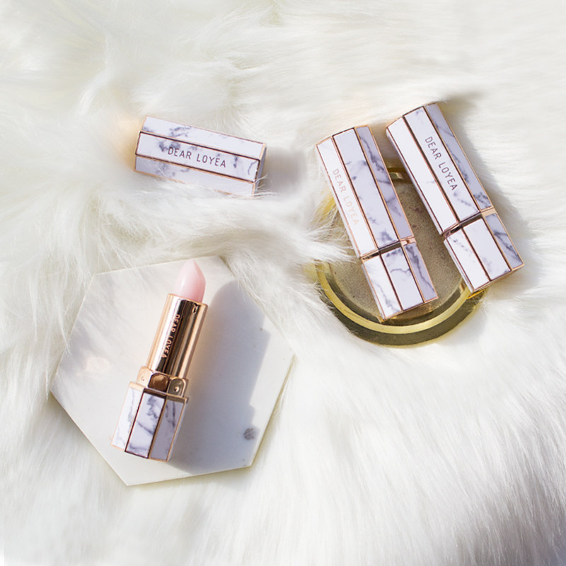 Liyan Marble Moisturizing Lip Balm Moisturizing Moisturizing Colorless Student Mouth Red Beating Bottom Anti Dry Cleft Lip Balm Cream