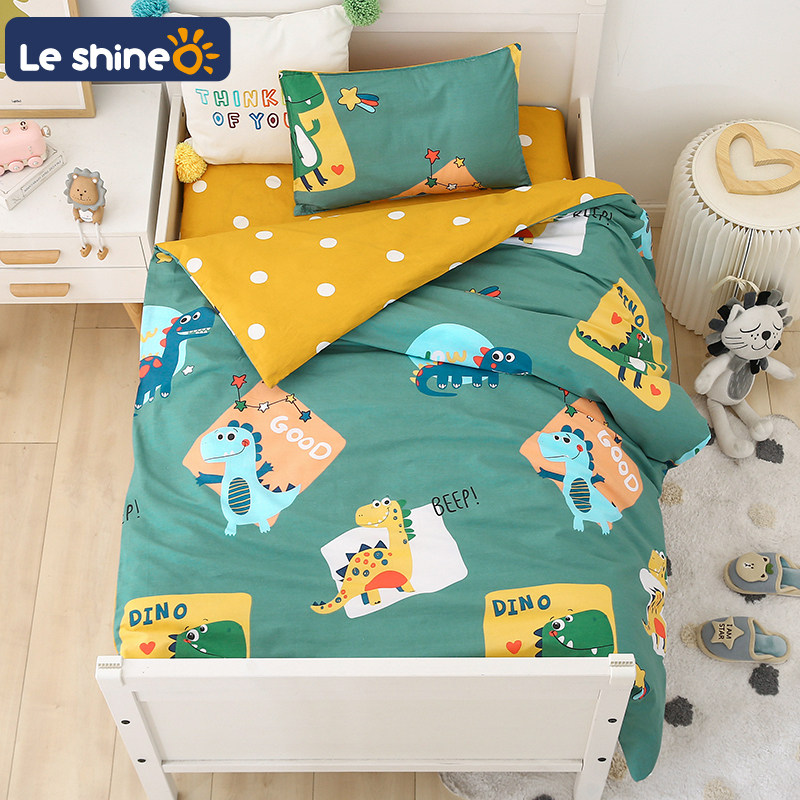 Kindergarten quilt three pieces of pure cotton bedding six pieces of cotton bedding contains baby's bedding for nap