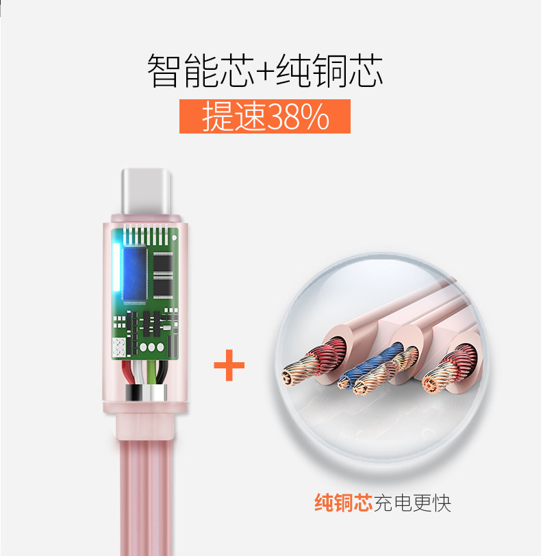 第一卫 type-c数据线5小米4c华为p9乐视1s乐2