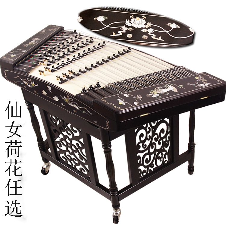 Hengle Chicken Wing Wood Yangqin Playing Yangqin Instrument Chicken Wing Shell Carved Yangqin Exam 402 Yangqin Lotus Yangqin