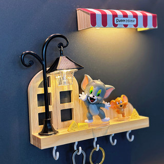 ins key storage rack charging induction night light