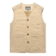 Jeep xe ngựa trung niên cotton giản dị vest nam mùa xuân và mùa hè vest vai túi nhiều túi vest mỏng phần trung niên vest - Áo vest cotton áo ghi lê