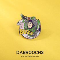Toy story brooch cute Japanese cartoon ins badge anti-light buckle pin bag accessories men and women