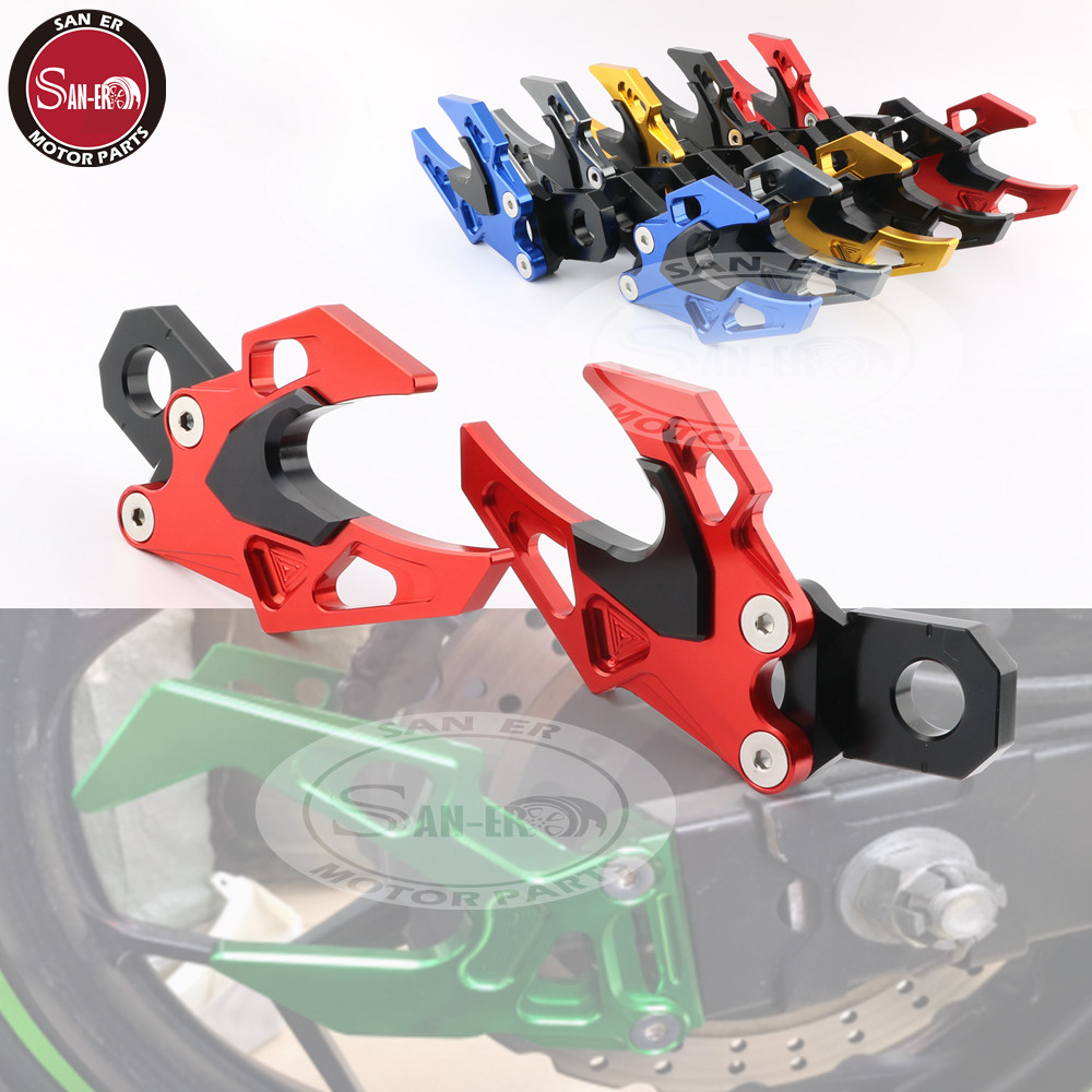 Retrofit CNC rear fork flow stopper with car parking hook for HONDA CB650F CBR650F 14-19