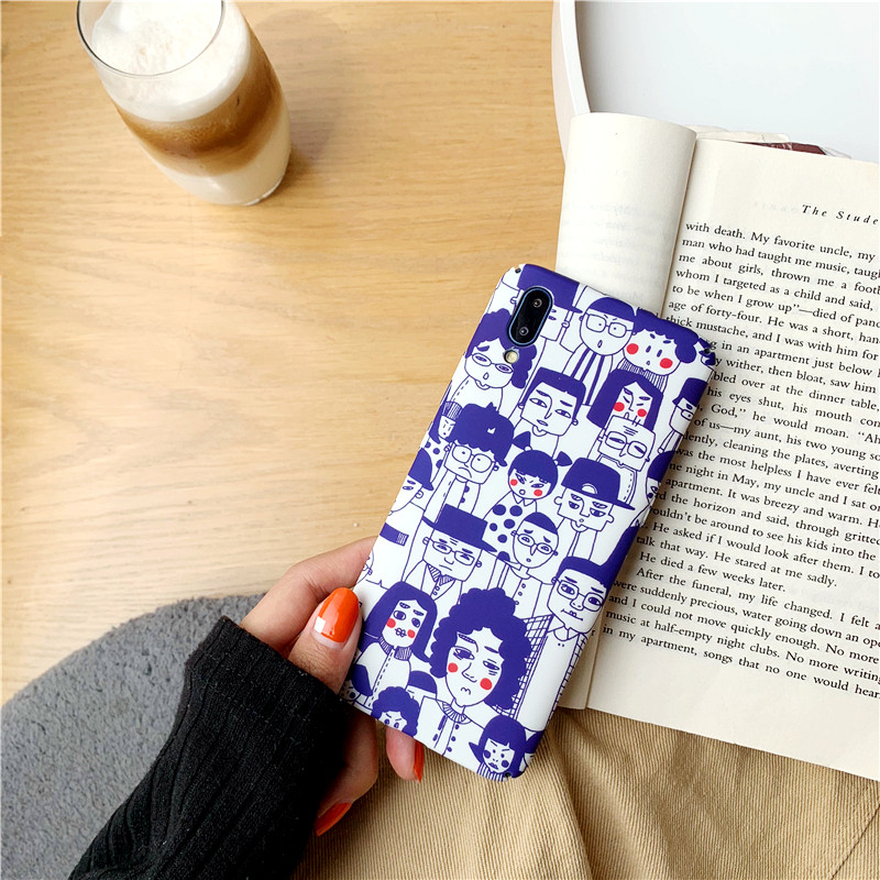 ins phim hoạt hình graffiti đám đông vivox23 điện thoại vỏ x21i mờ x20 nữ mô hình x9s y97 bao gồm tất cả cứng vỏ y85a x7 sáng tạo thương hiệu nổi tiếng y67 / y66 / y75 / y93 / y83 / Z3i Trường hợp - Phụ kiện điện thoại di động ốp lưng samsung j2