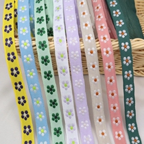 Fields Garden Wind Flowers Embroidered Ribbon Hand Diy Butterfly Knot Hair Clip Material Purple Lace Accessories Lace Trim