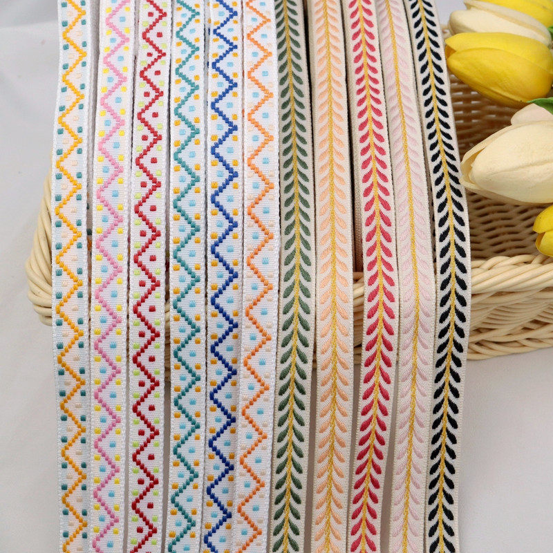 Color water ripple flower embroidered lace handicrafts diy fabric tape lace clothing bag decoration accessories